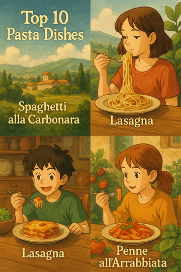 top 10 pasta dishes