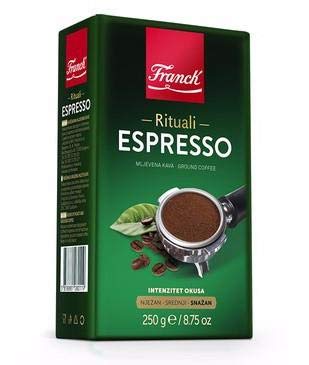 Espresso Ground Coffee (Franck) 250g, GREEN PKG