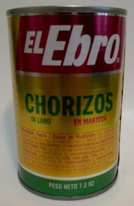 El Ebro Chorizos En Manteca/in Lard 7.2oz Each Can 2Pack