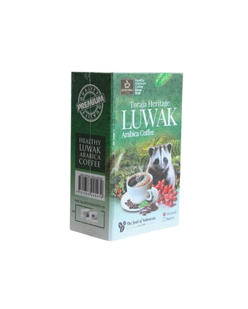 Toraja Heritage Luwak Premium Ground Arabica Rare Weasel Civet Cat Coffee, 100g