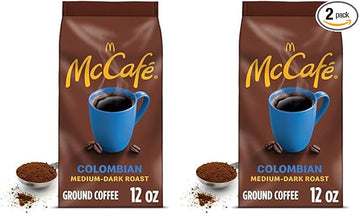 McCafe Colombian, Medium-Dark Roast Ground Coffee, 12 oz Bag (Pack of 2)