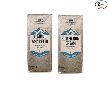 Almond Amaretto and Butter Rum Cream Ground Coffee Bundle