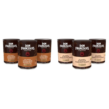Don Francisco's Cinnamon & Hawaiian Hazelnut Flavored Coffee (12 x 6 oz Cans)