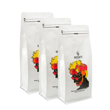Rockafe Fito Paez Edition - 8.8 oz Bag of Peruvian Specialty Coffee - By Iky Store (Red Caturra and Bourbon) (1)