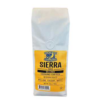 Dancing Moon - Sierra Oro Blend, GROUND Medium Roast Coffee - Smooth, Creamy and Nutty