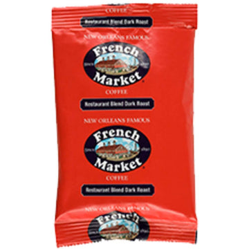 French Market French Roast Dark Roast Ground Coffee, 2oz Bag (Pack of 40)