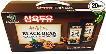 Sahmyook Black Bean With Walnut & Almond Soy Milk, 6.5 Fl. Ounce (Pack of 20)