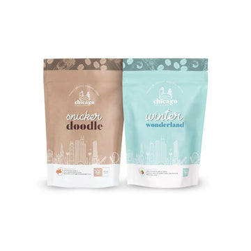 Chicago French Press - Holiday Coffee Duo (8oz Snicker Doodle + 8oz Winter Wonderland) - Ground Coffee