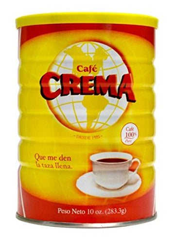 Cafe Crema ground coffee from Puerto Rico, 10 ounce can (Pack of 1)