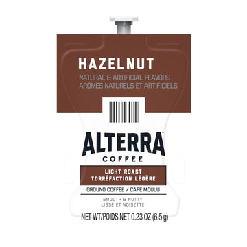 Flavia Alterra Hazelnut Coffee Freshpacks works only with Flavia Brewers, Light Roast (Case of 100)