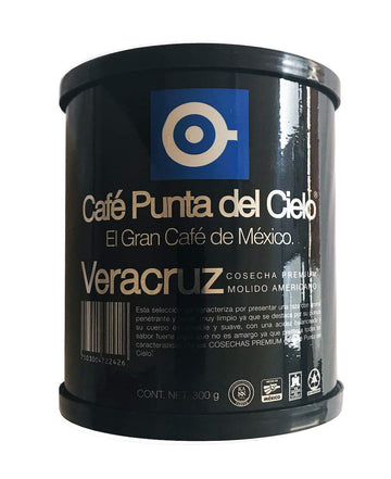 Cafe Punta del Cielo - Veracruz Region Ground Coffee Can - 10.58 oz / 300 gr - From Mexico