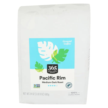 365 by Whole Foods Market, Pacific Rim Vienna Roast Ground Coffee, Dark Roast, 24 Ounce