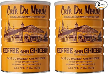Cafe Du Monde Coffee Chicory, 15 Ounce Ground (Pack of 2)