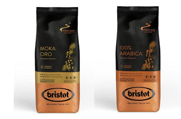 Bristot Italian Espresso Ground 250g Each: Moka Oro + 100% Arabica
