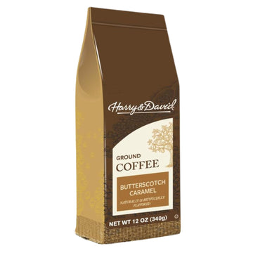 Harry & David Butterscotch Caramel Flavored Ground 100% Arabica Coffee - 12 Ounce
