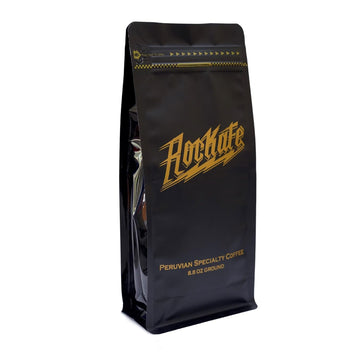 Rockafe Black - 8.8 oz Bag of Exquisite Peruvian Specialty Coffee - By Iky Store (Red and yellow Catuai) (1)