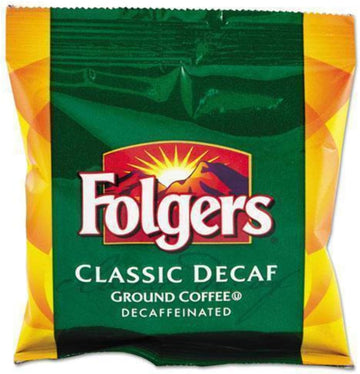 Folgers 06433 Ground Coffee, Fraction Pack, Classic Roast Decaf, 1.5oz, 42/Carton