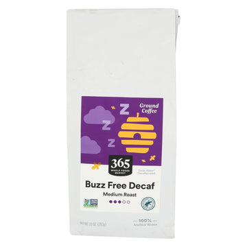 365 by Whole Foods Market, Organic Decaf Buzz Free Full City Roast Ground Coffee, 10 Ounce