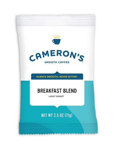 Cameron's Coffee Roasted Ground Coffee Bags, Breakfast Blend, 2.5-Ounce, (Pack of 42)