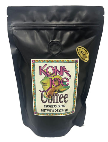 Kona Joe Gourmet Espresso Coffee Blend, Ground Coffee (8 oz)