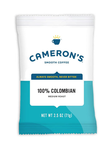 Cameron's Coffee Roasted Ground Coffee Bags, 100% Colombian, 2.5-Ounce, (Pack of 42)