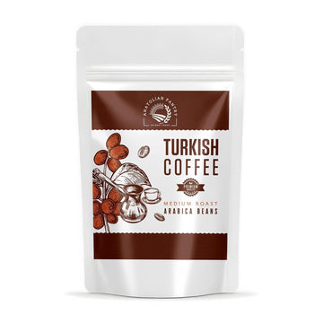 Turkish Coffee - Premium Arabica Beans - Rich, Velvety Flavor, Medium Roast, Ultra Fine Grind - (8 oz) - Traditional Turkish Taste - Turk Kahvesi
