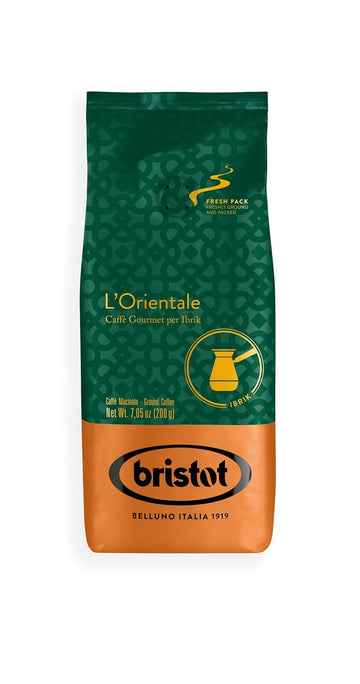 Bristot L'Orientale | Gourmet Coffee for Ibrik | Ground Coffee | 7.05 oz /200g