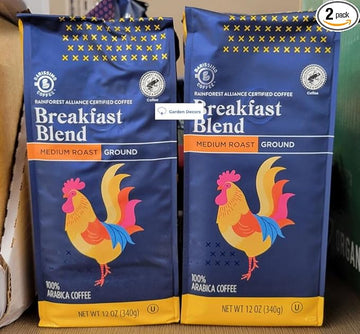 Barissimo Breakfast Blend Ground Coffee Medium Roast 12oz 340g (Two Bags)