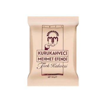KURUKAHVECI MEHMET EFENDI Turkish Coffee, Arabica Beans, Roasted Ground,Rich Aroma, Fresh, Medium to Heavy-bodied, Original Taste Since 1871 (3.52 OZ / 100 Gr)