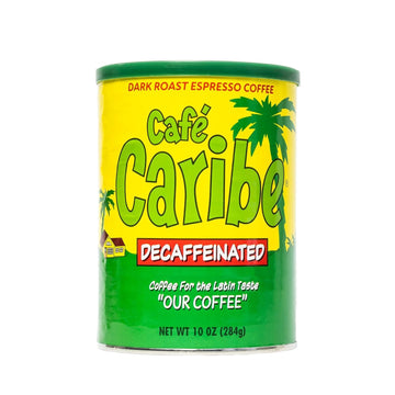 Generic CAFE CARIBE Decaf Espresso Coffee, Dark Roast, 100% Decaffeinated Espresso Ground Coffee with a Latino Taste Blend, Freshly Sealed in Canister (10 Ounce Can, Pack of 2)