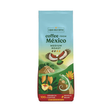 Coffee from Mexico I Medium Roast Whole Beans I 12 OZ - 340 Grams I Marachi Chiapas Region I by Liquid Gold Coffee I Single Origin Coffee I Roasted Fresh and Made in USA I Strickly Hard Bean High Altitude