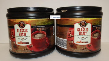 Beaumont Coffee Classic Medium Roast 100% Pure Coffee Deep Rich Flavor 30.5oz 865g (Two Tubs)