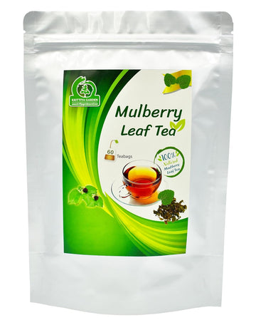 White Mulberry Leaf Tea 60-Teabags (Morus Alba) - 1.5g X 60 Tea Bags