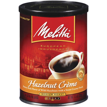 Melitta Hazelnut Creme Ground Coffee, 11-Ounce Cans (Pack of 4)
