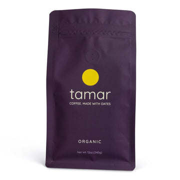 Date Coffee by Tamar | Discover The Smooth Sweetness Of Coffee Powered By Dates | Unique Organic Coffee & Organic Dates Blend, Low Acid, Medium Roast (12oz/21 servings)
