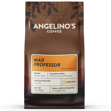 Angelino's Coffee Mad Professor Coffee 12oz Ground