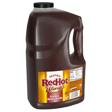 Frank's RedHot Stingin' Honey Garlic Sauce, 1 gal - One Gallon Bulk Container of Stingin' Honey Garlic Sauce for Entrees, Sides, Veggies, Wings, Bar Bites, and Dipping Sauces