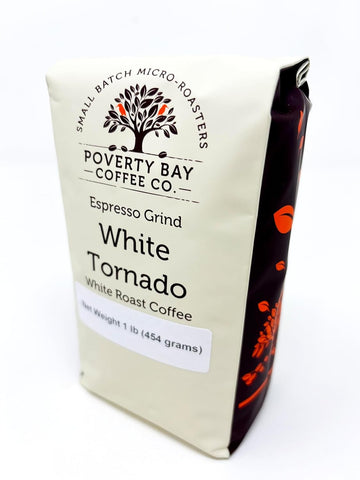 White Coffee - 2lb Bag of White Coffee Beans Roasted By Poverty Bay Coffee Co, Ground White Coffee, Special Grind - What is White Coffee? (2lb)