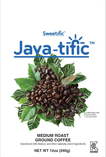 Allulose Coffee Super Smooth Medium Roast Ground Coffee Sweet but not sugary, Zero Calories