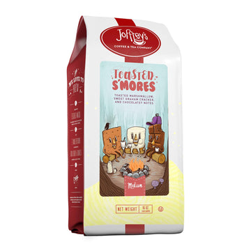 Joffrey's Coffee - Toasted S'Mores, Flavored Coffee, Artisan Medium Roast, Arabica Beans, Marshmallow, Graham Cracker, & Chocolate Flavor, Gluten-Free, No Sugar (Ground, 16 oz)