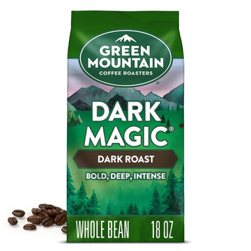 Green Mountain Coffee Roasters Dark Magic, Whole Bean Coffee, Bagged 18 oz