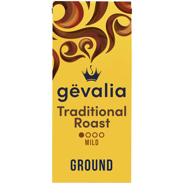 Gevalia Traditional Mild Roast Ground Coffee (12 oz Bag) (Pack of 6)