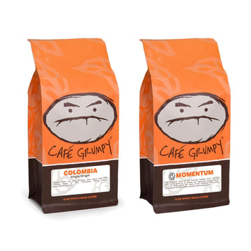 Café Grumpy Signature Collection: Momentum Blend & Colombia Explorer Coffee Bundle - Premium Roast Duo for Coffee Enthusiasts