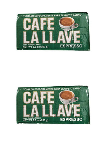 Cafe La Llave Ground Espresso Coffee (8.8oz) (2 Pack)