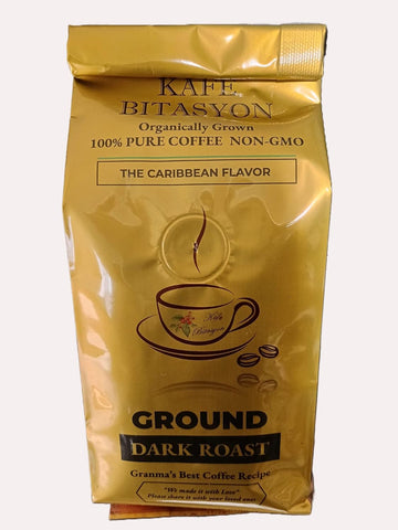 KAFE BITASYON - 100% Pure, Organically Grown, Premium Haitian Dark Roast Coffee
