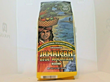 Grounded Jamaican Blue Mountain Blend Coffee 12 Oz