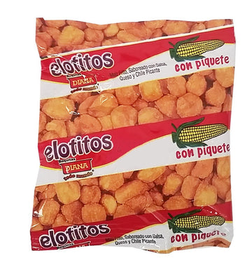 Diana Cornbits Hot 0.56 oz (dozen) - Elotitos con Piquete (Pack of 4)