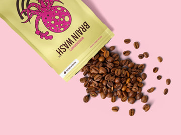 Wunderground's Brain Wash Medium Roast Organic Whole Bean Coffee with Mushroom SuperBoost (1 kg Bag)