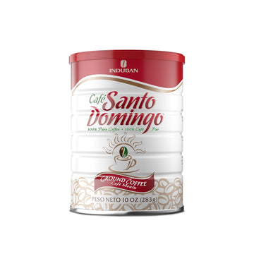 Santo Domingo Coffee, 10 oz Can, Ground Coffee, Medium Roast - Product from the Dominican Republic (Pack of 1)