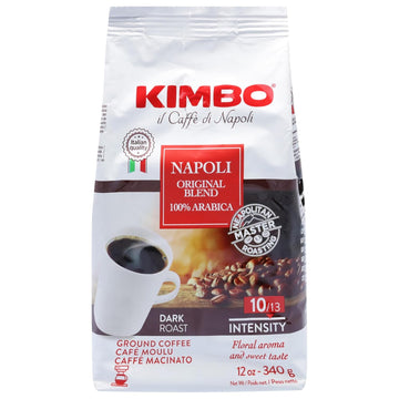 Kimbo, Ground Coffee Napoli Original Blend, 12 Ounce